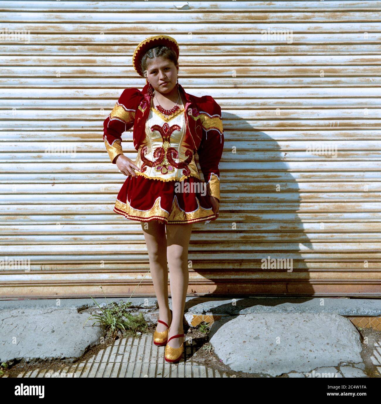 fiesta de la virgen de copacabana en los barrios de villa celina y bajo flores, también conocido como barrio charrua.Esta es una festividad tradicion Stock Photo