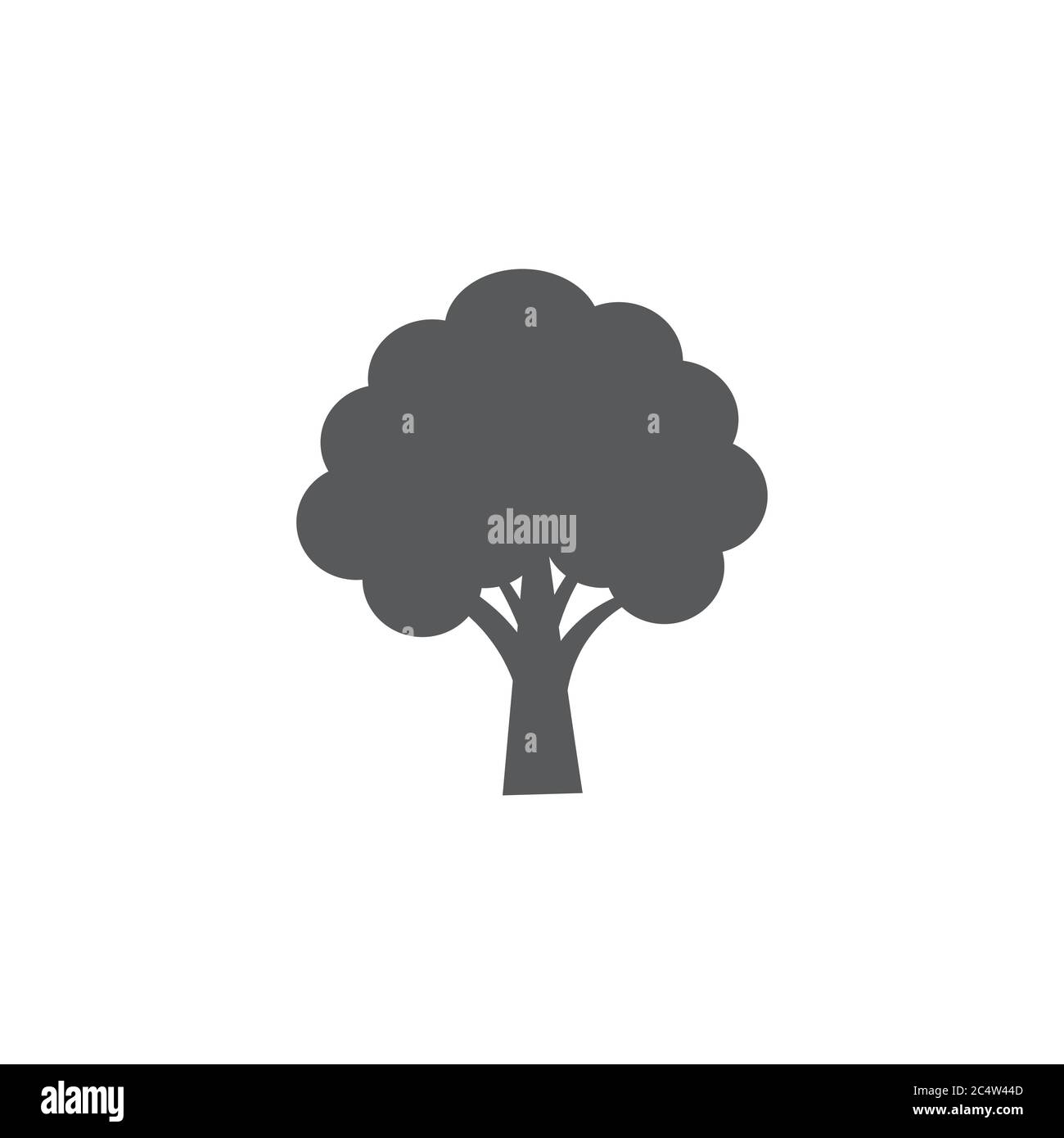 Tree icon on white background Stock Vector Image & Art - Alamy