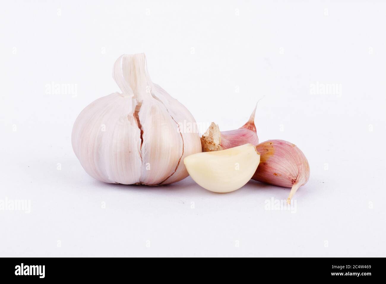 Garlic  is a popular ingredients in cooking. Stock Photo