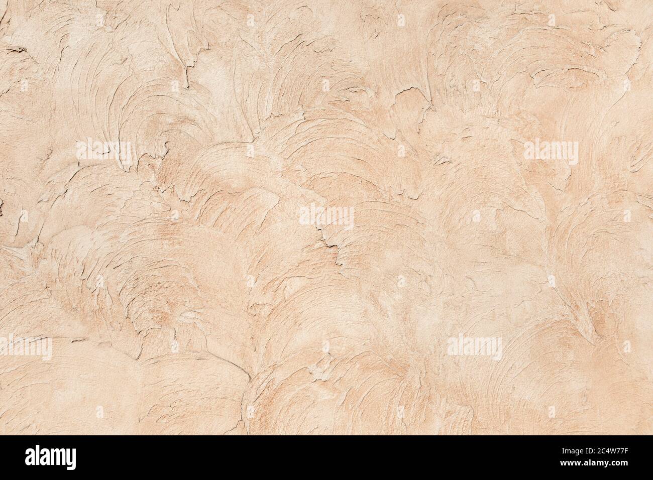 Beige low contrast smooth decorative plaster background Stock Photo