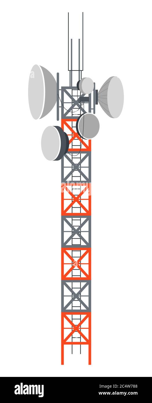 broadcast tower vector