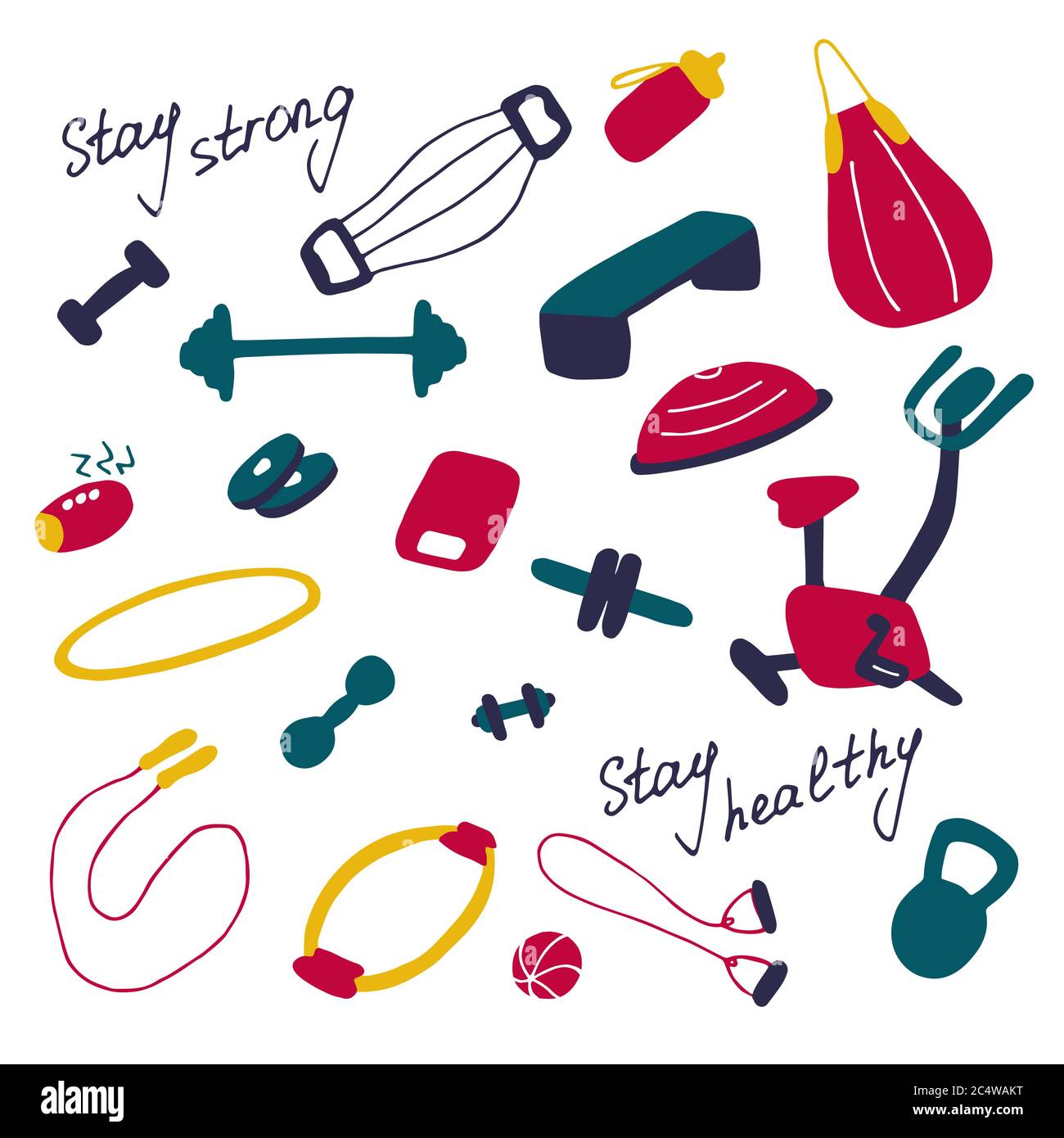 Sport accessories Stock Vector Images - Alamy