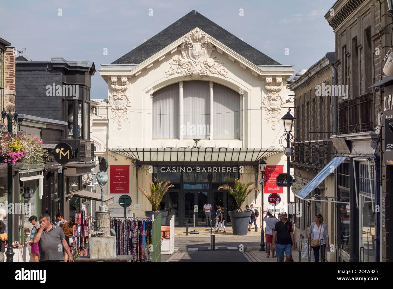 Casino Barriere building, Dinard, Brittany, France Stock Photo