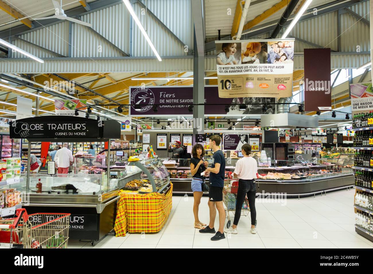 Intermarche supermarket, Dinard, Brittany, France Stock Photo
