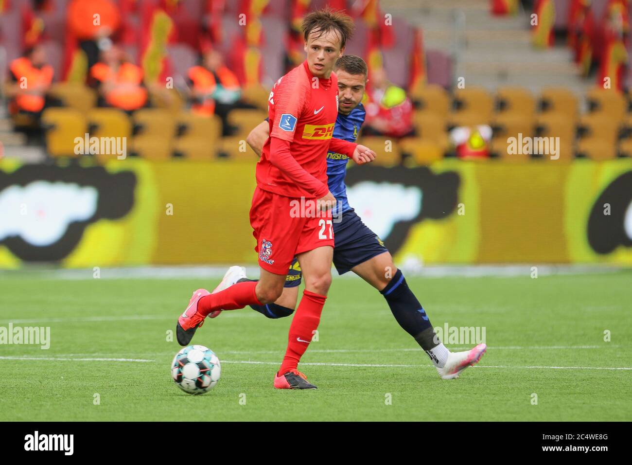 Farum Denmark 28th June 2020 Mikkel Damsgaard 27 Of Fc Nordsjaelland Seen During The 3f Superliga Match Between Fc Nordsjaelland And Broendby If At Right To Dream Park In Farum Photo Credit