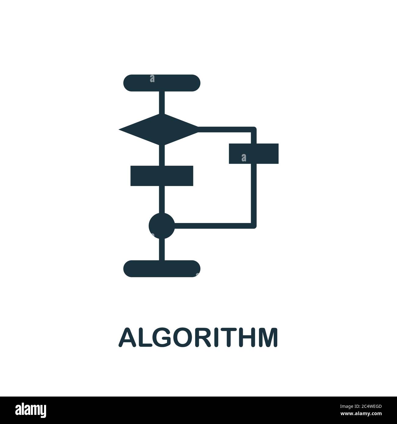 Algorithm icon. Creative simple design from artificial intelligence ...