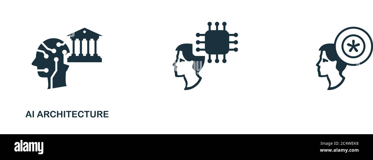 Ai Architecture icon. Creative simple design from artificial