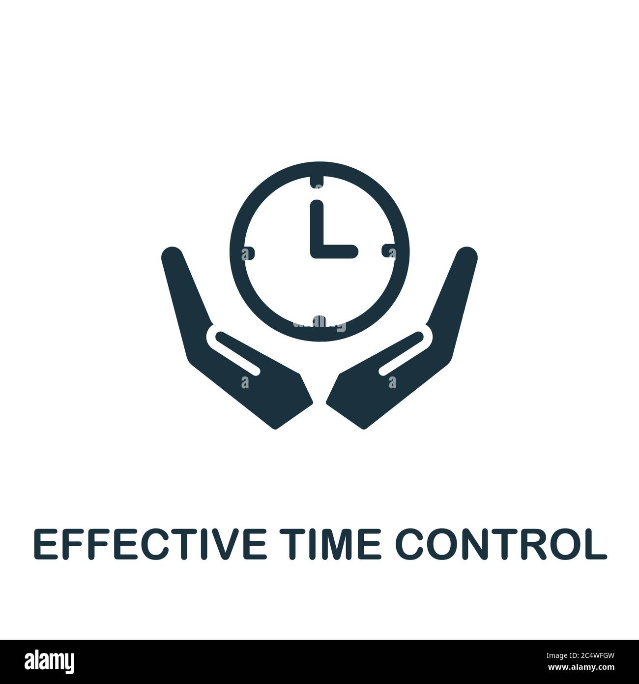 Effective Time Control icon. Simple element from productive work