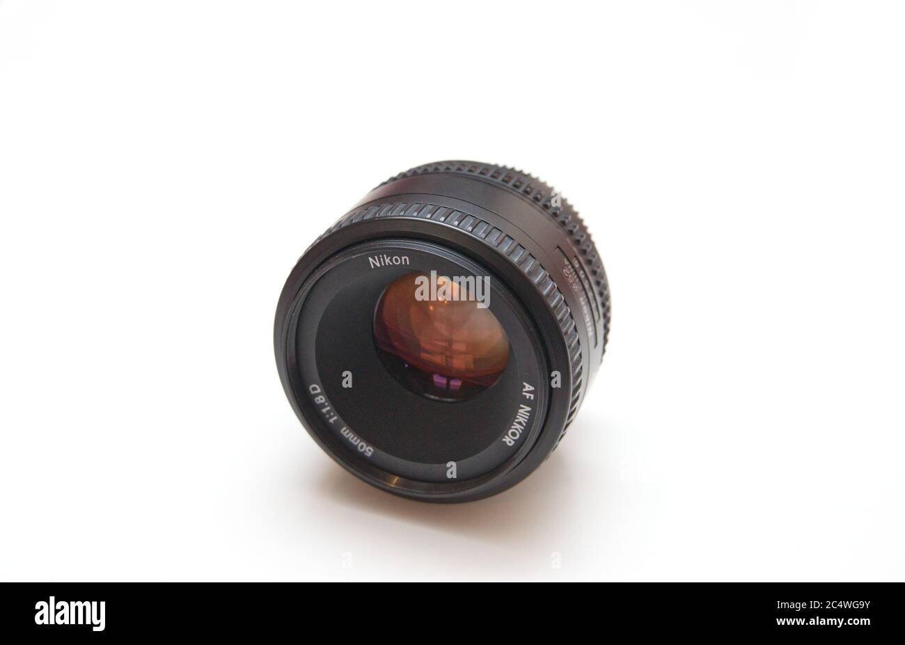 Nikkor AF 50mm f1.8 Lens for Nikon DSLR Cameras Stock Photo