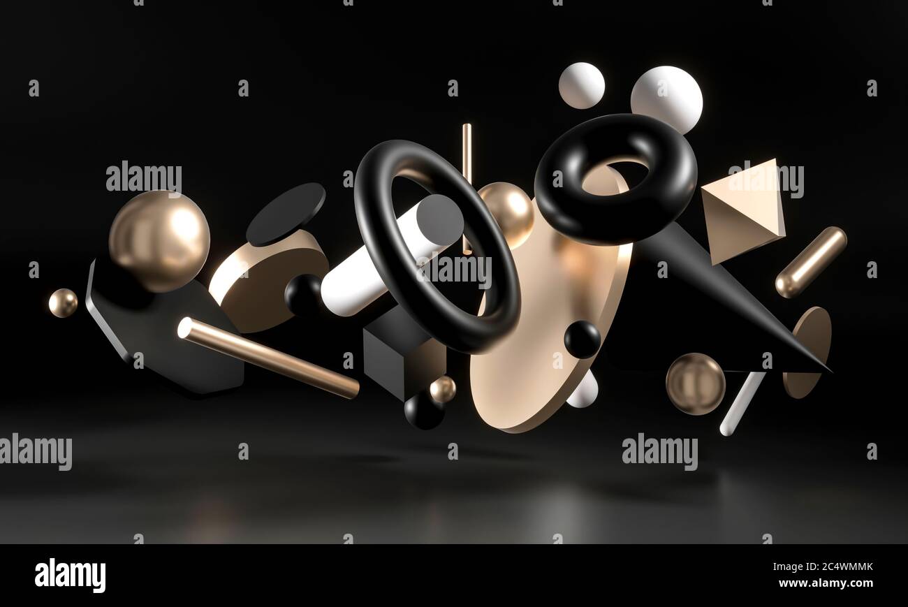 3d shapes hi-res stock photography and images - Alamy