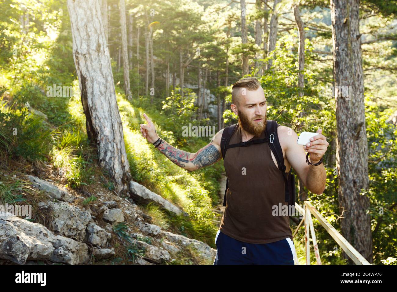 Person using gps device hi-res stock photography and images - Alamy