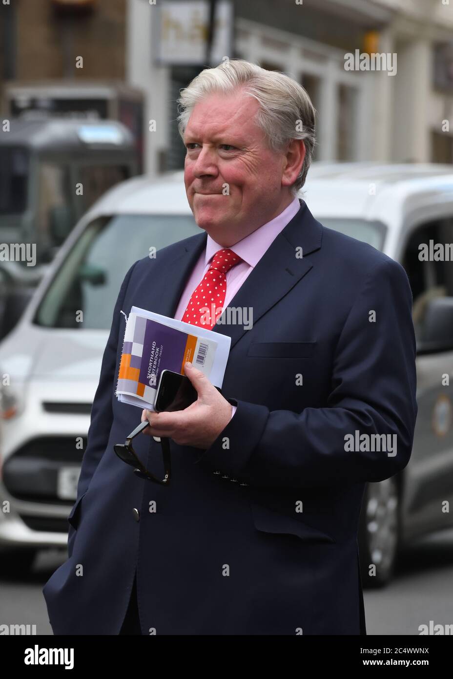 Bernard Ponsonby, Scottish broadcast political editor and journalist working on regional news and current affairs programming for STV. Stock Photo