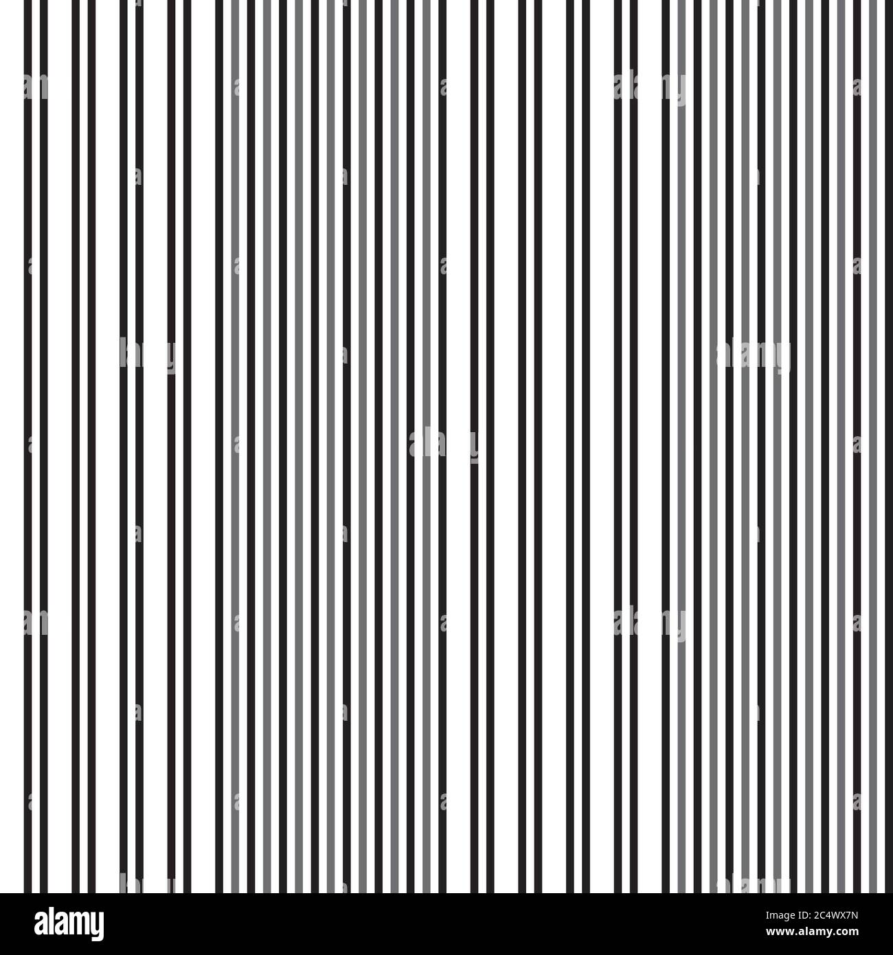 Black and white vertical striped seamless pattern background suitable ...