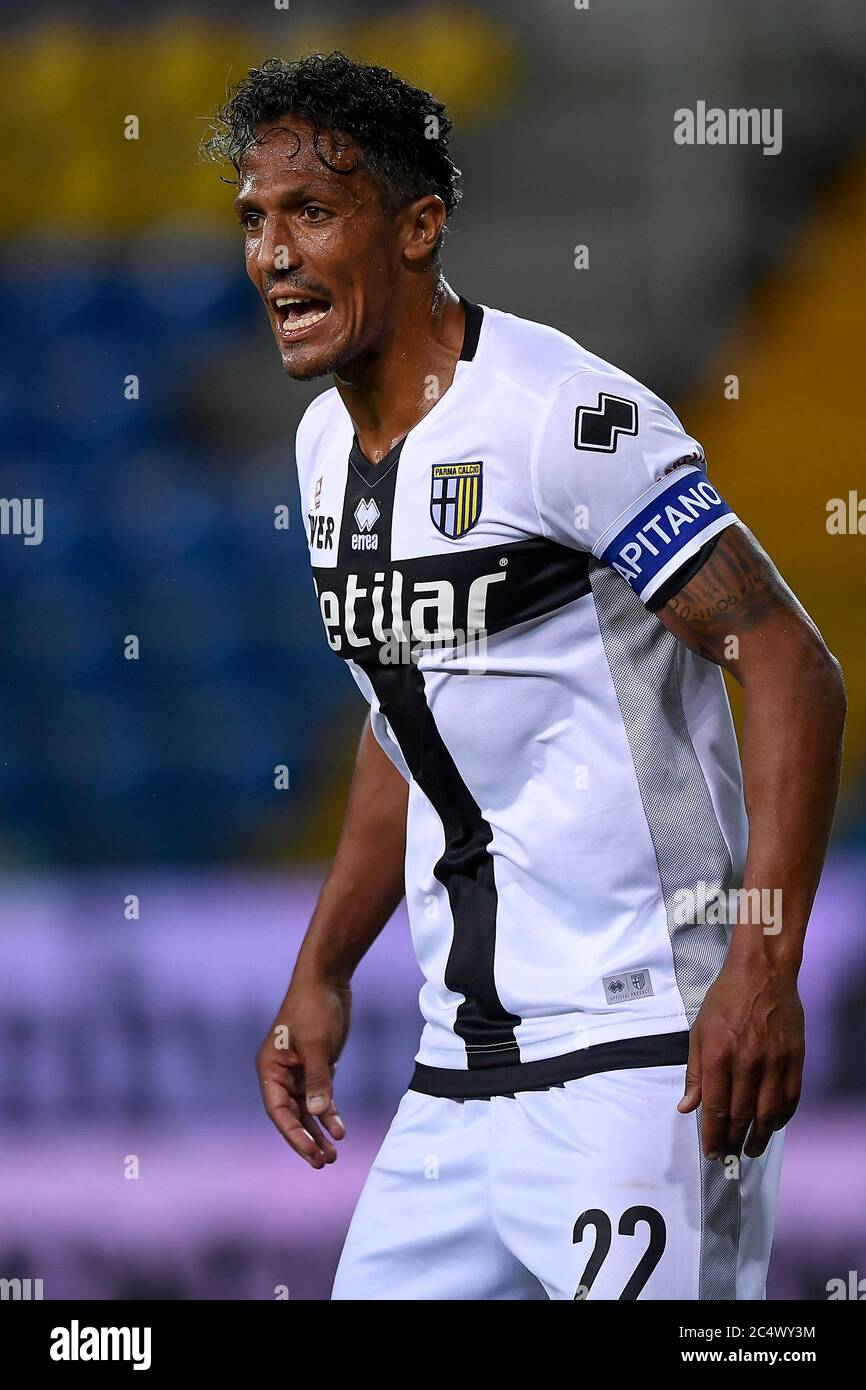 Parma, Italy. 28th June, 2020. PARMA, ITALY - June 28, 2020: Bruno Alves of Parma Calcio reacts during the Serie A football match between Parma Calcio and FC Internazionale. (Photo by Nicolò Campo/Sipa USA) Credit: Sipa USA/Alamy Live News Stock Photo