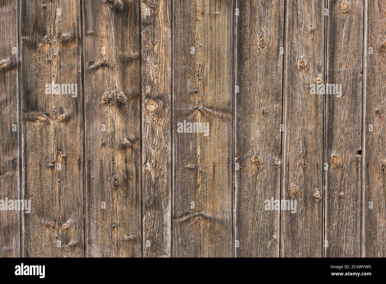 Natural brown barn wood wall. Wall texture background pattern. Stock Photo