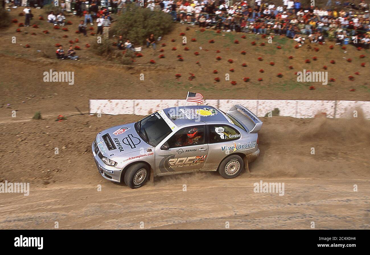 Jeff Gordon of the USA team at the ROC Race of Champions Gran Caneria Spain 2002 Stock Photo