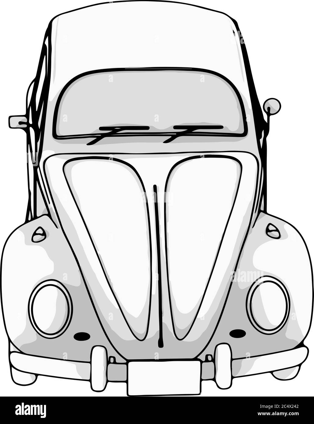 retro car vectoron a white background Stock Vector Image & Art - Alamy
