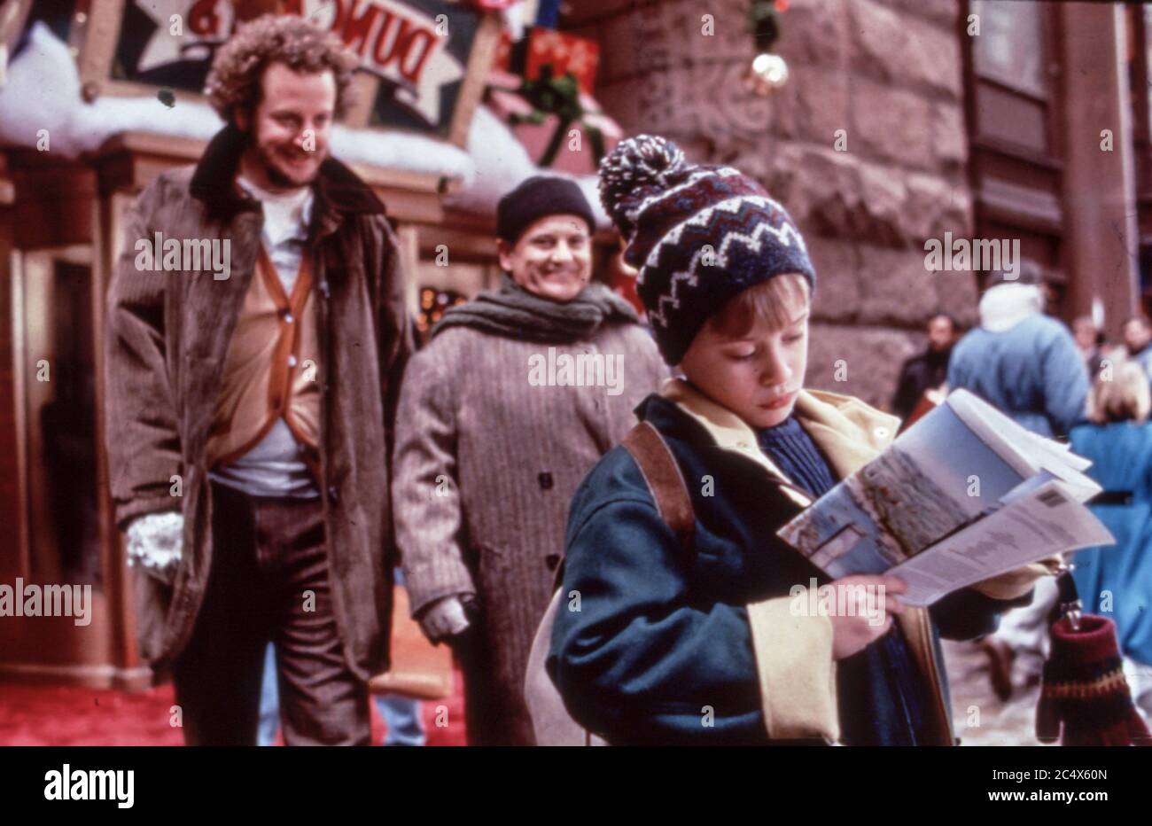 daniel stern, joe pesci, macaulay culkin, home alone 2 - lost in new york, 1992 Stock Photo