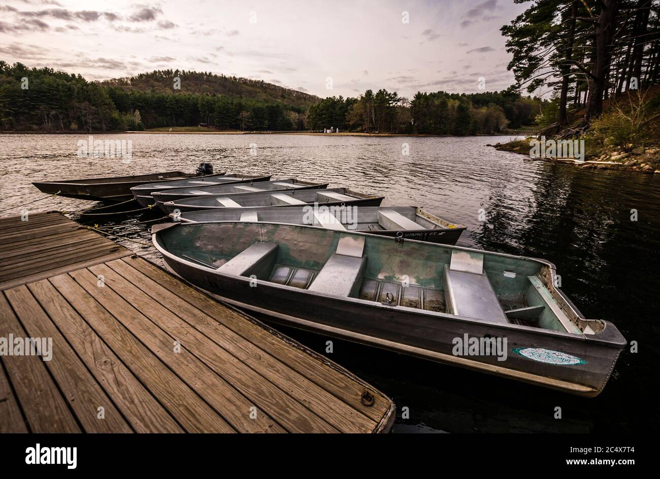 Boats Lake McDonough Barkhamsted, Connecticut, USA Stock Photo Alamy