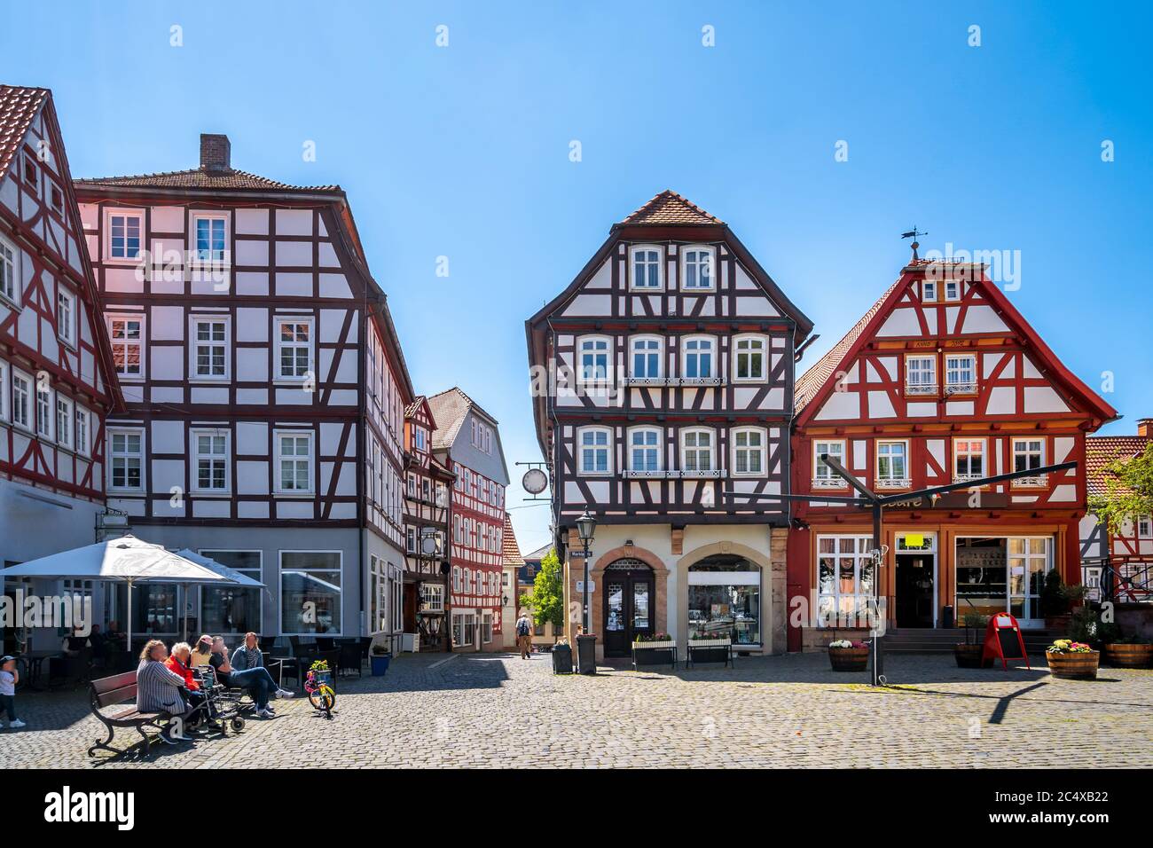 Historical market of Lauterbach, Hessen, Germany Stock Photo Alamy