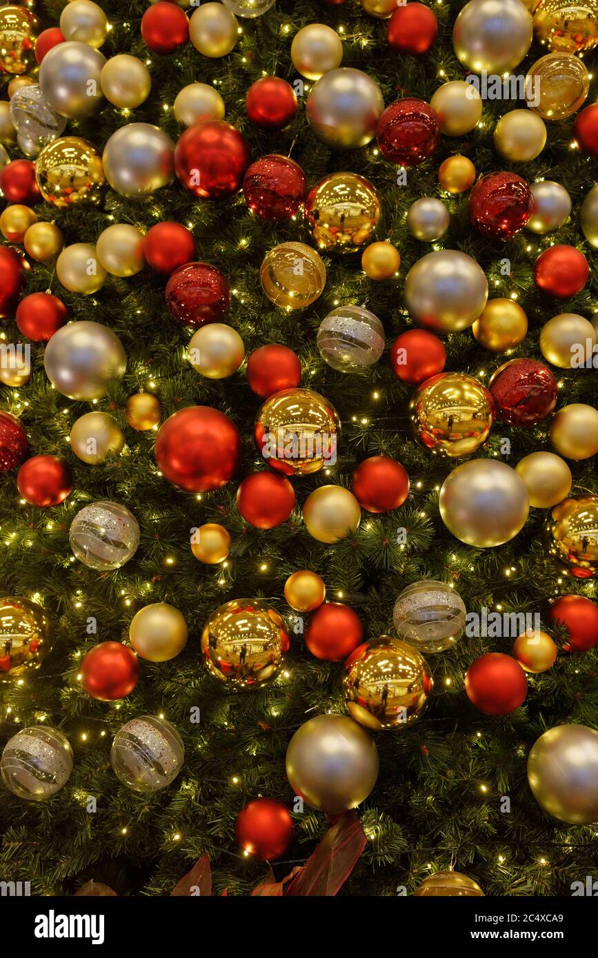 Christmas tree at Singapore Changi Airport Stock Photo