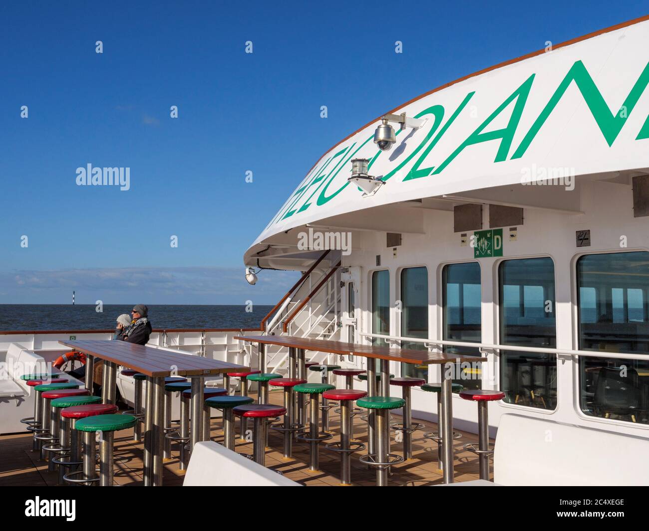 Tourist steamer Helgoland - ferry Cuxhaven - Helgoland, district Pinneberg, Schleswig-Holstein, Germany, Europe Stock Photo