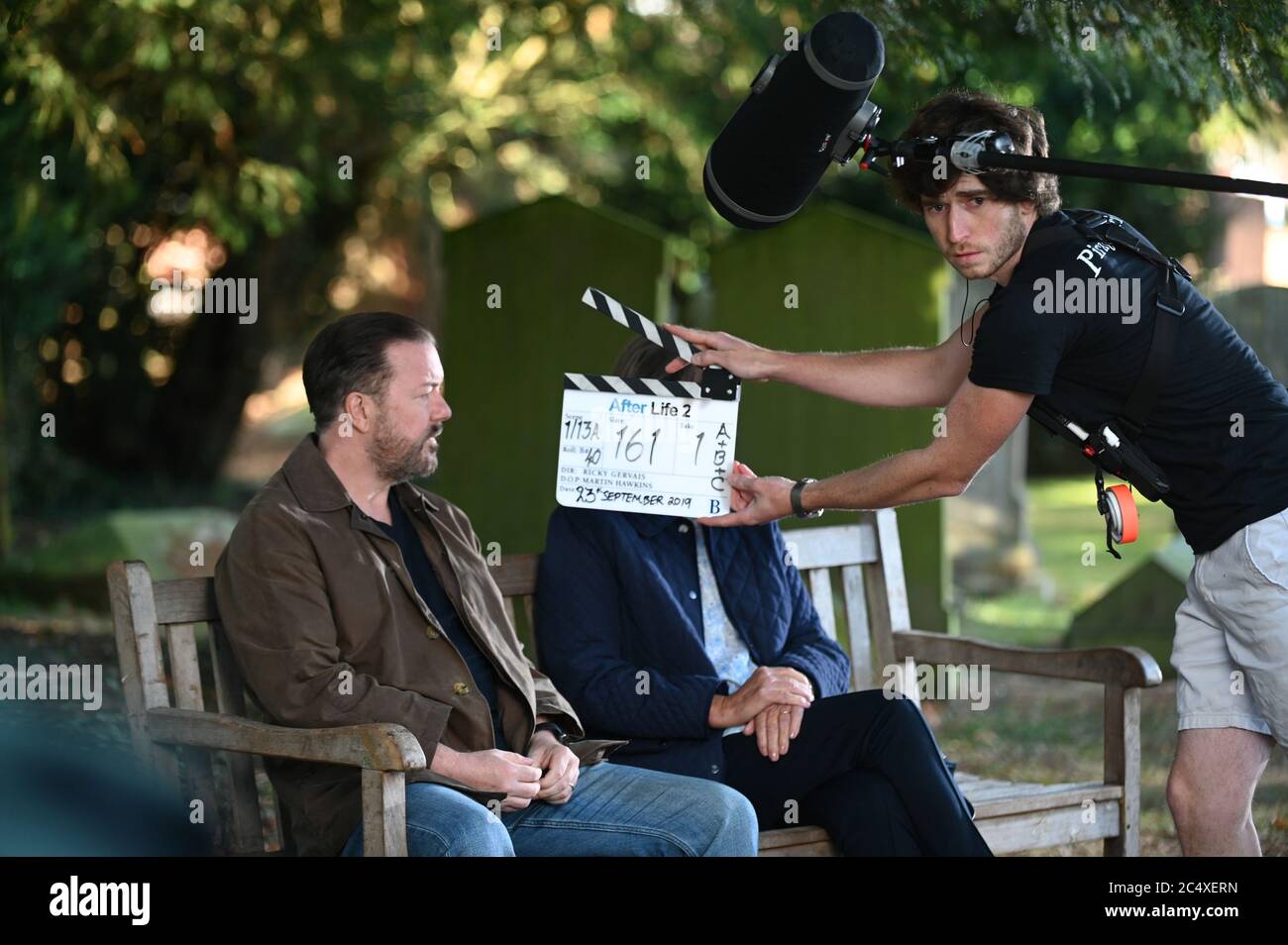 Ricky Gervais, 'After Life' Season 2 (2020) Credit: Ray Burmiston / Netflix / The Hollywood Archive Stock Photo