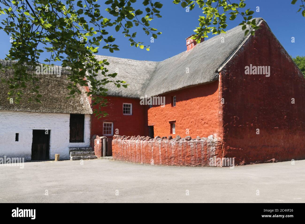 Kennixton Farmhouse originally from the Gower Peninsula, St Fagans National History Museum/Amgueddfa Werin Cymru, Cardiff, South Wales, UK. Stock Photo