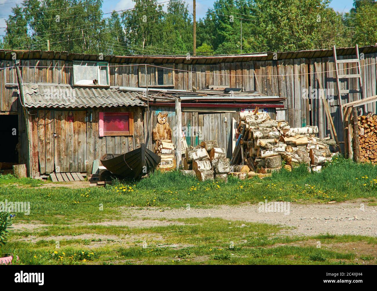 Kalevala,  administrative center of Kalevalsky District in the Republic of Karelia, Russia. Stock Photo