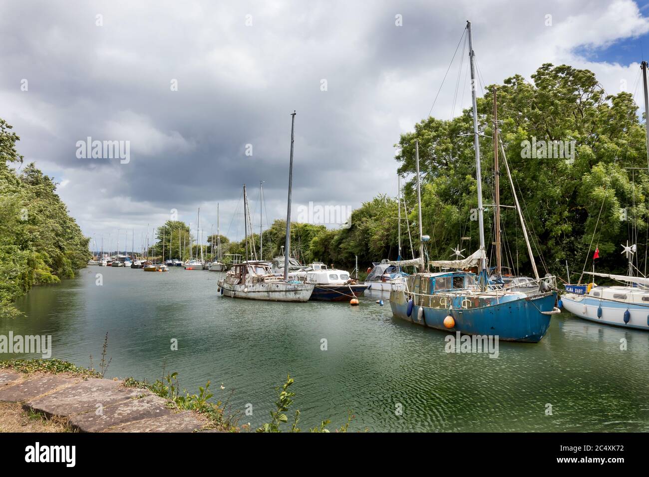 Lydney Harbour, Gloucestershire, before regeneration 2020. Stock Photo