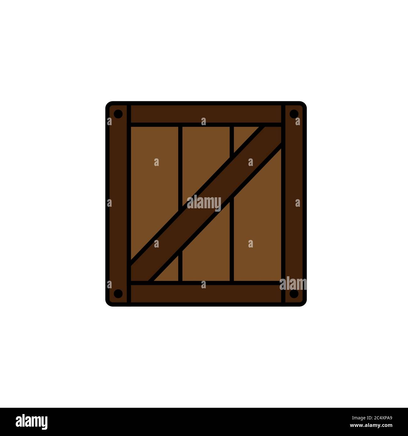 wooden box vector design template illustration Stock Vector Image & Art