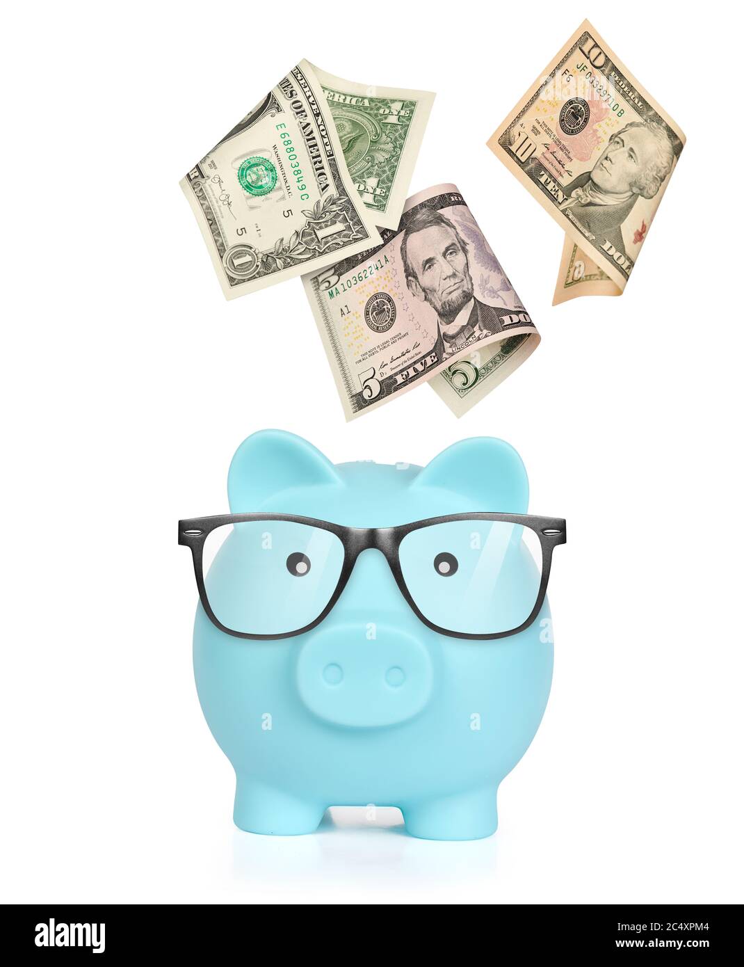 Piggy bank isolated on white background with clipping path Stock Photo ...