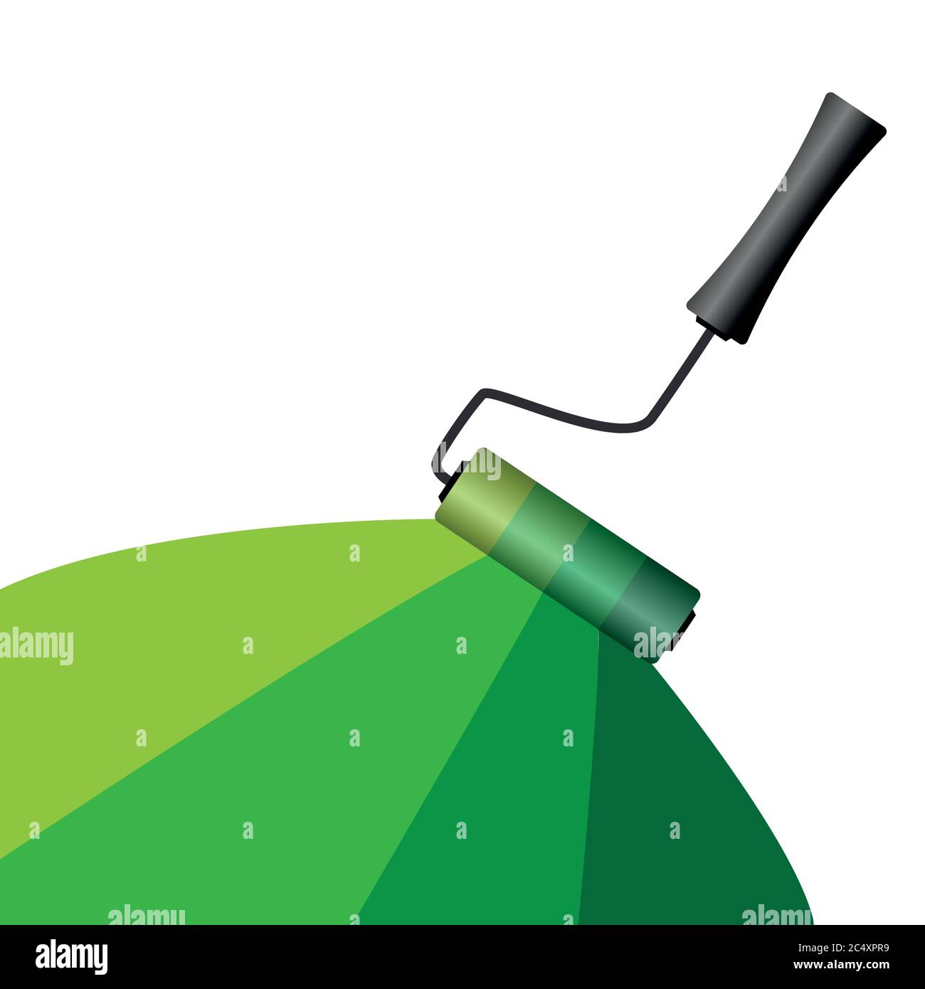 Green wall paint interior Stock Vector Images - Alamy