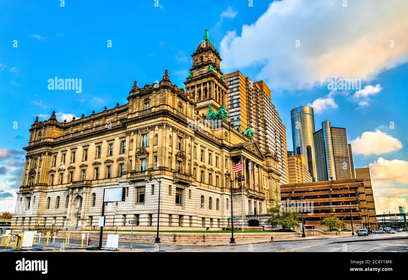 Wayne County Courthouse in Detroit, United States Stock Photo