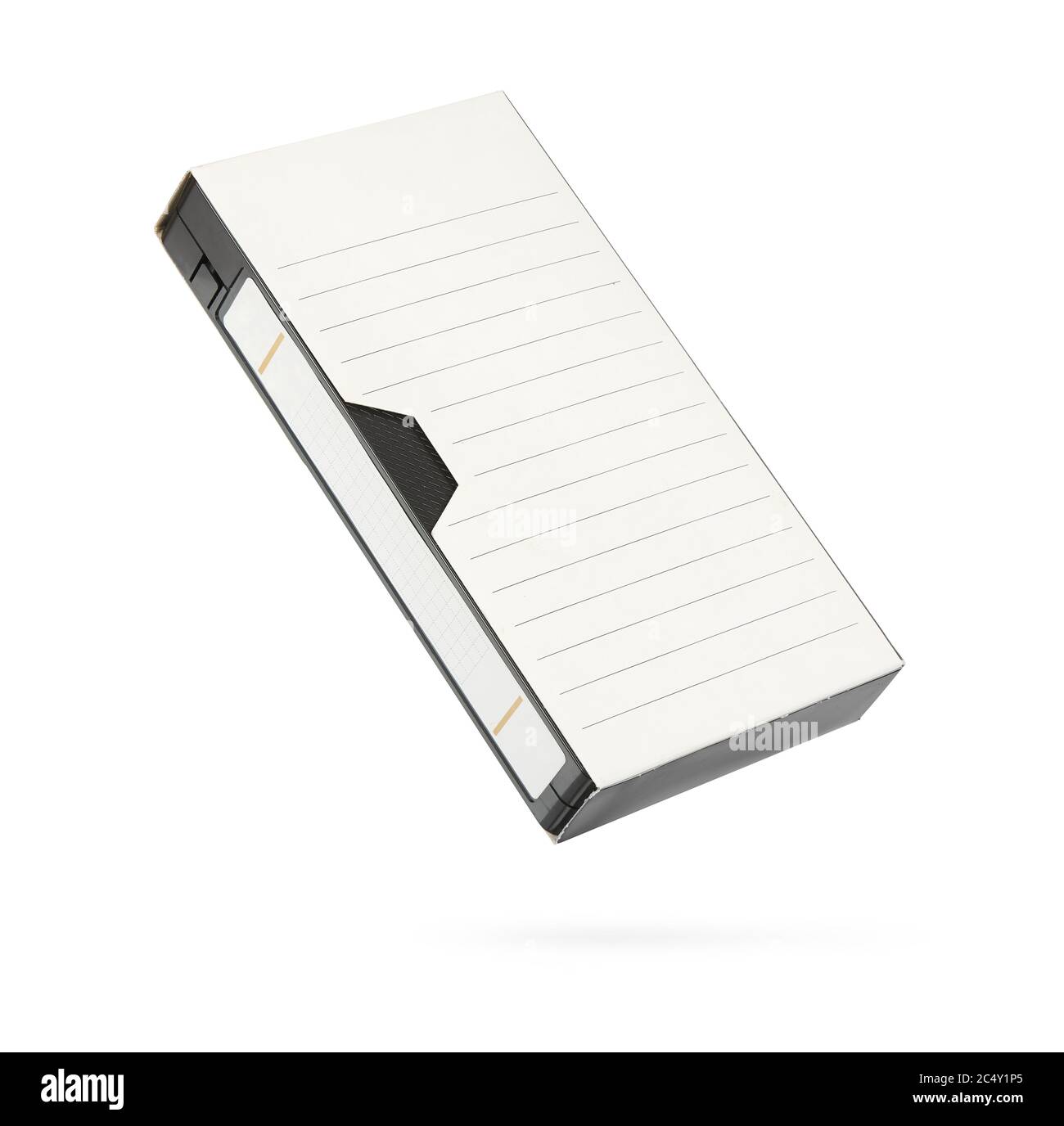 old Video Cassette tape isolated on white background with clipping path ...
