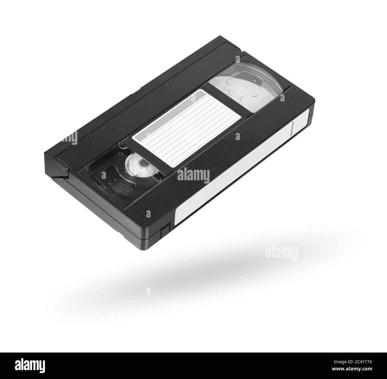 old Video Cassette tape isolated on white background with clipping path ...