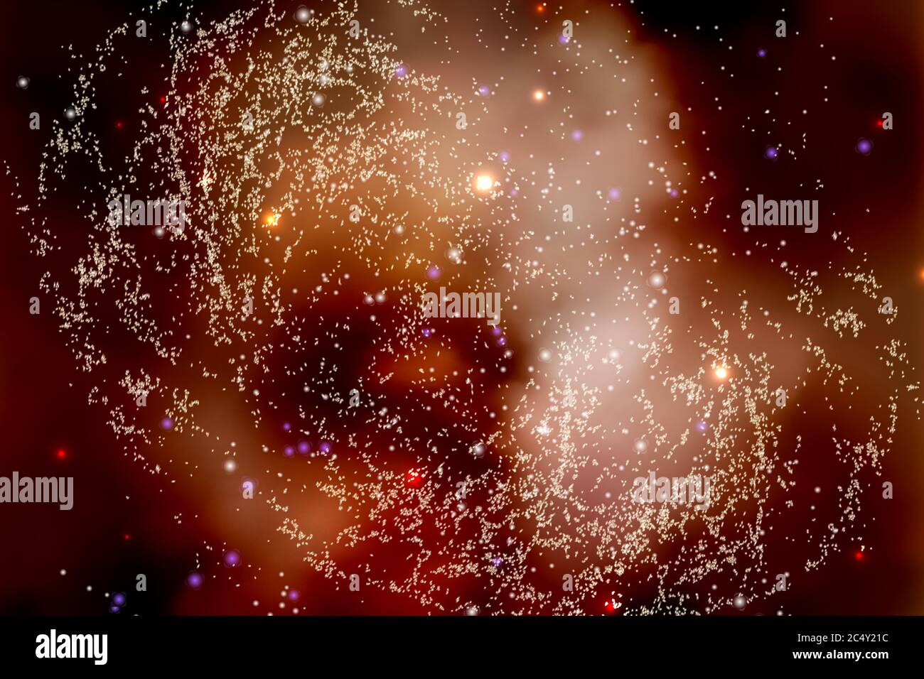 Vector illustration of the infinite universe and Milky Way Stock Vector ...