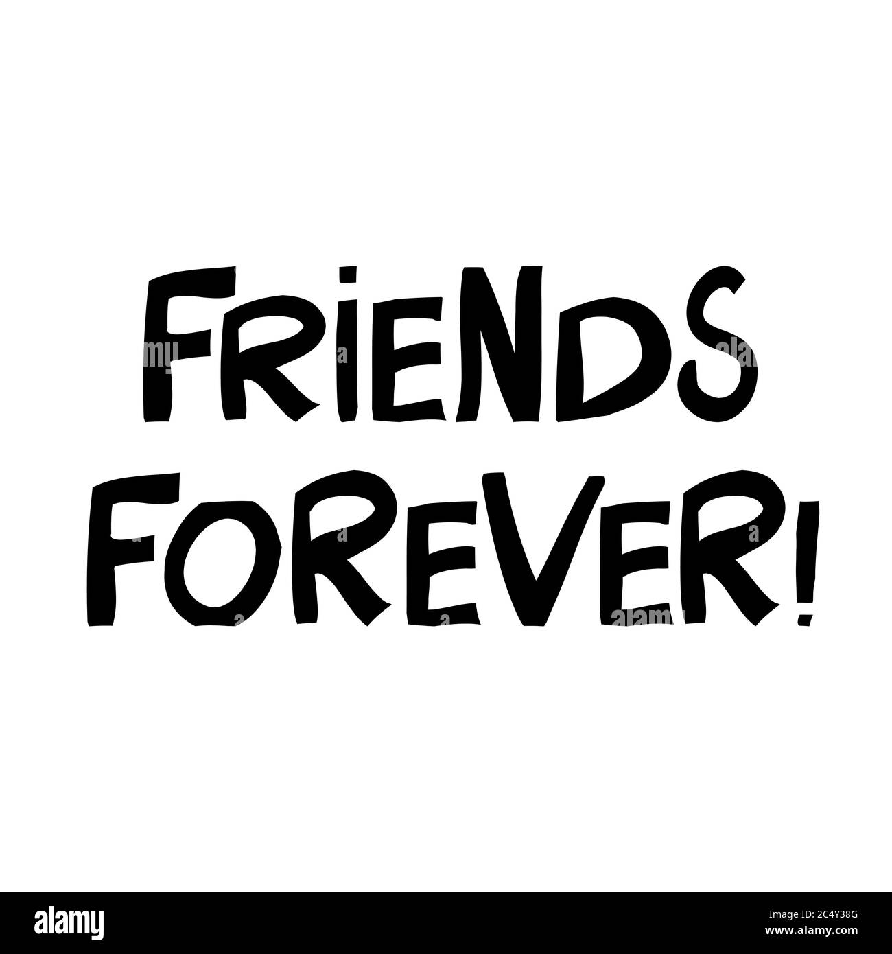 Friends forever Stock Vector Images - Alamy