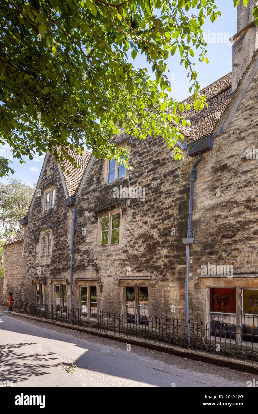 Mid 16th century Chalford Place built of Cotswold stone in the Stroud Valleys at Chalford, Gloucestershire UK Stock Photo