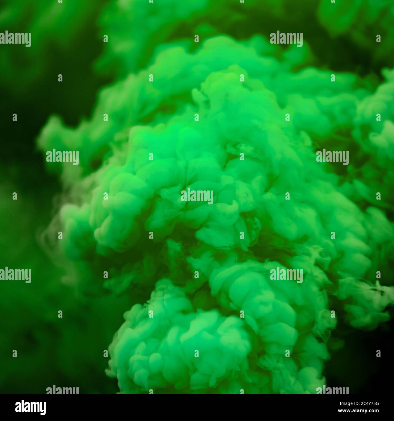 Green smoke. chemical pollution poison Stock Photo Alamy