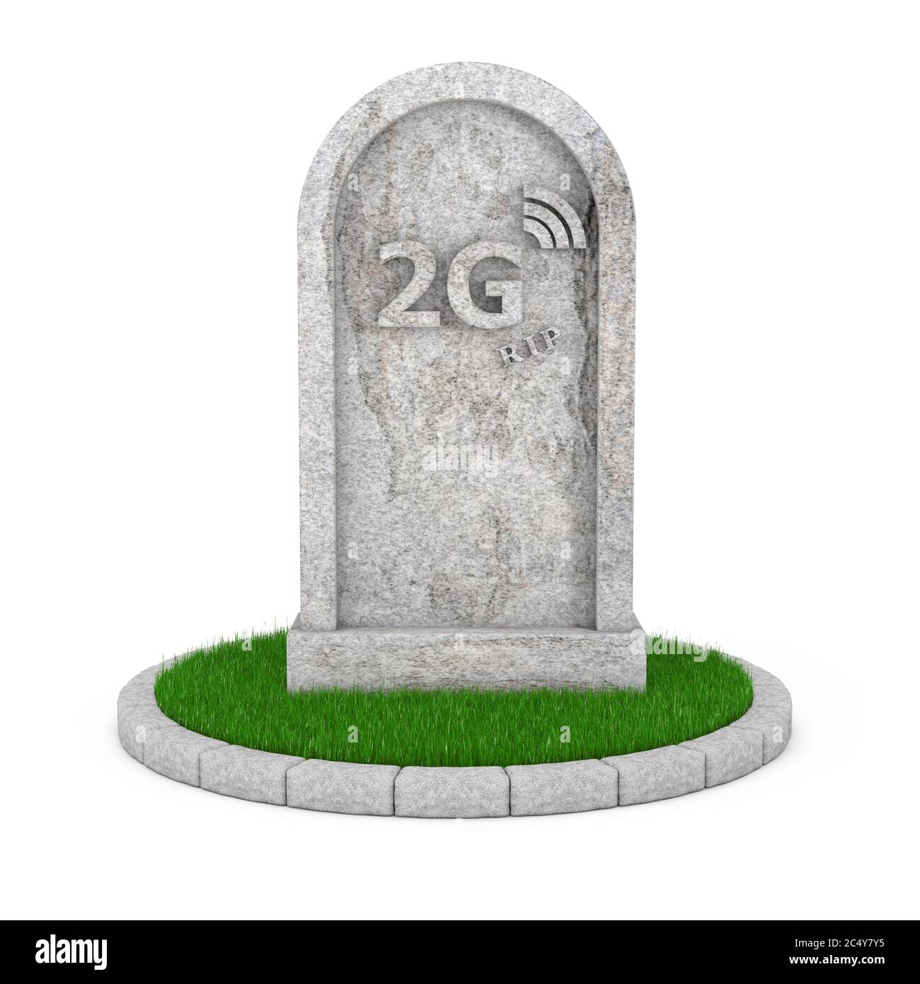 Cartoon Gravestone Background : Vector illustration on a white