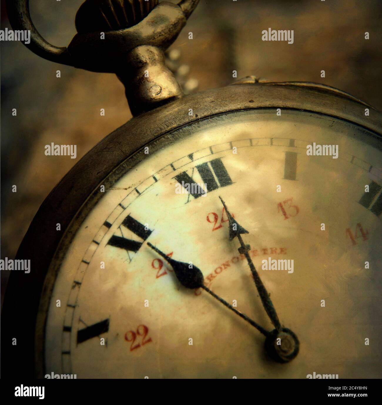 Dial of a vintage traditional stopwatch Stock Photo Alamy