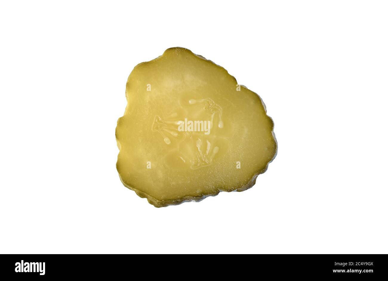 pickled cucumbers isolated on white background with clipping path Stock Photo