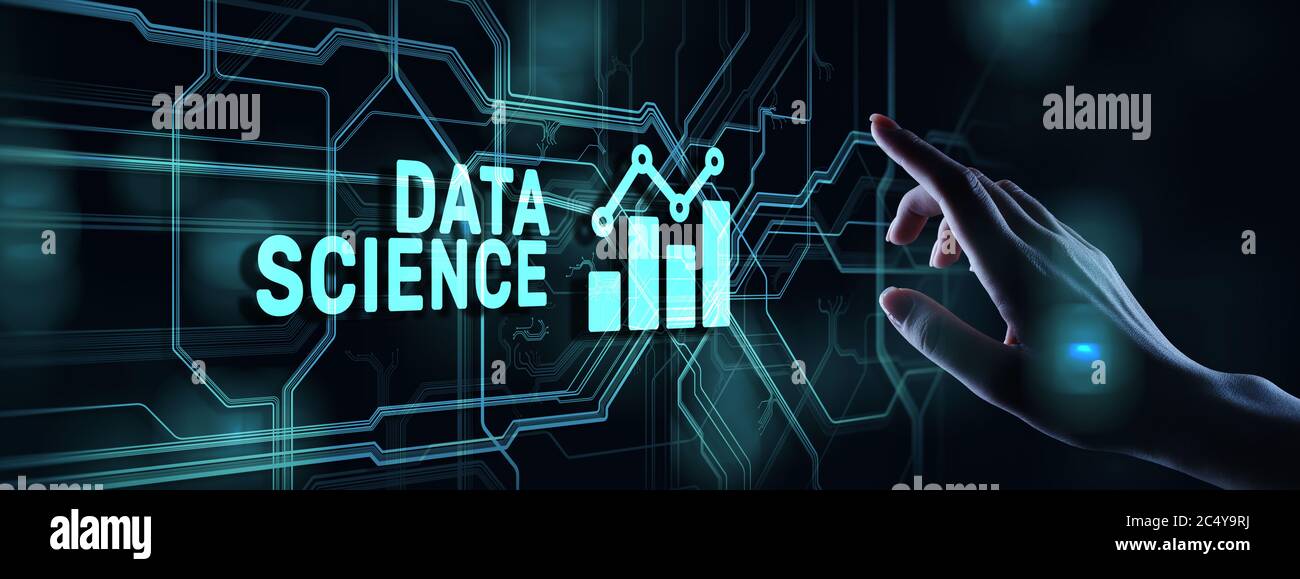 Big Data science analysis business technology concept on virtual screen ...