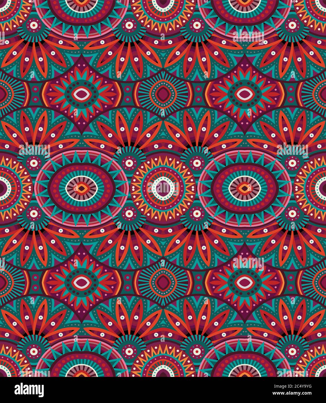 tribal ethnic background seamless pattern Stock Vector Image & Art - Alamy