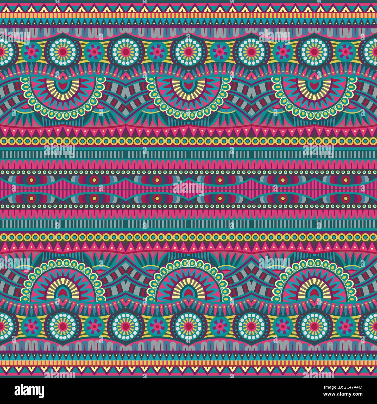 Abstract vector tribal ethnic seamless pattern Stock Vector Image & Art ...