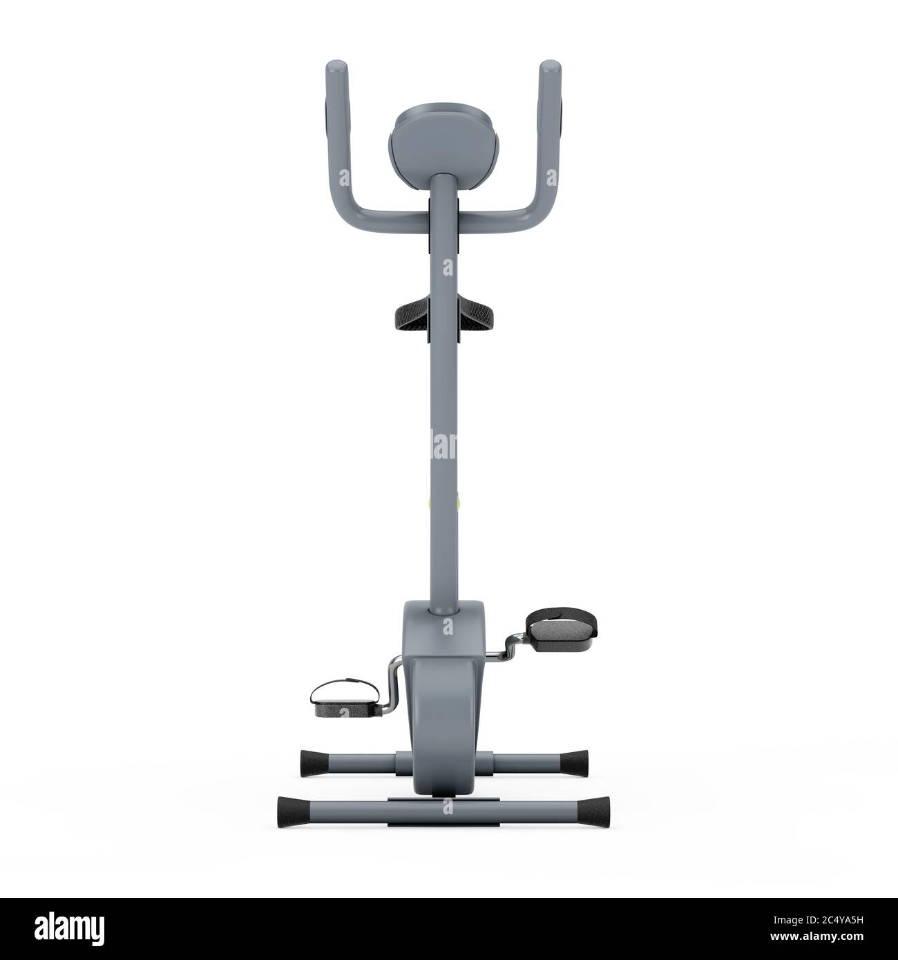 Stationary Exercise Bike Gym Machine on a white background. 3d