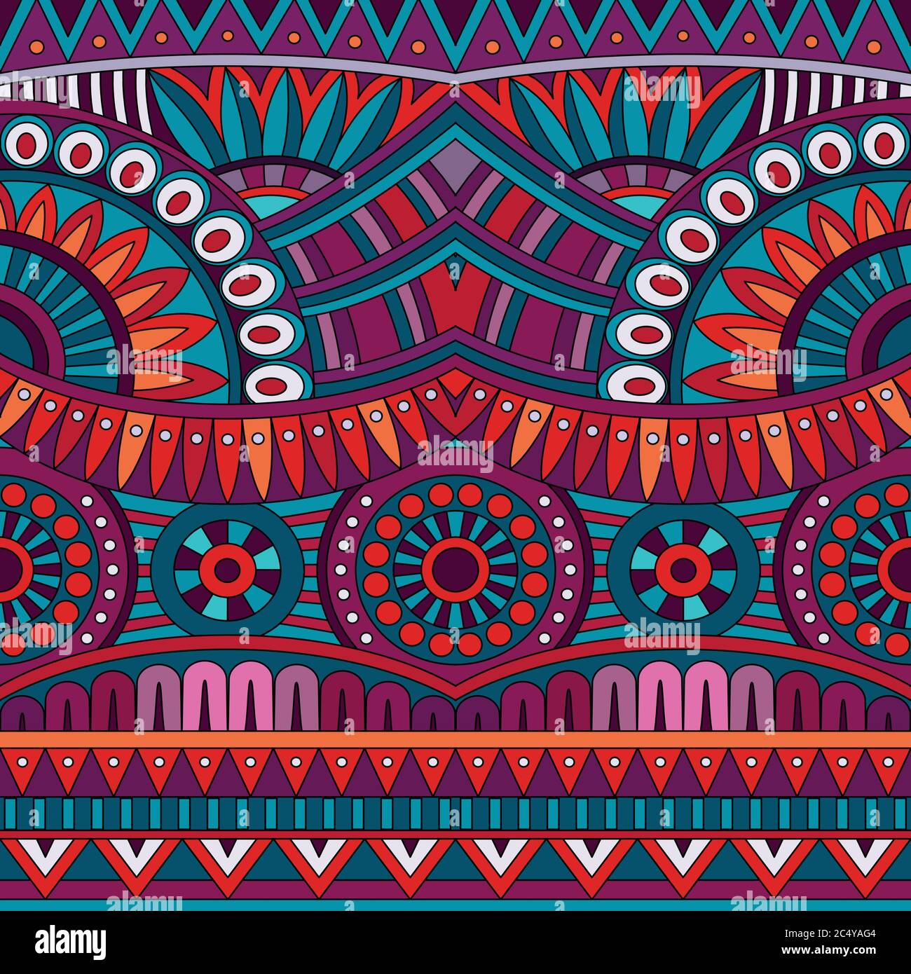 Abstract vector tribal ethnic background seamless Stock Vector Image ...
