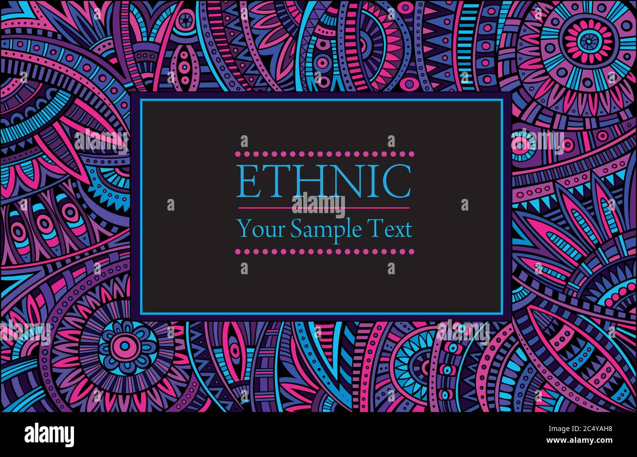 Abstract vector ethnic pattern's border Stock Vector Image & Art - Alamy