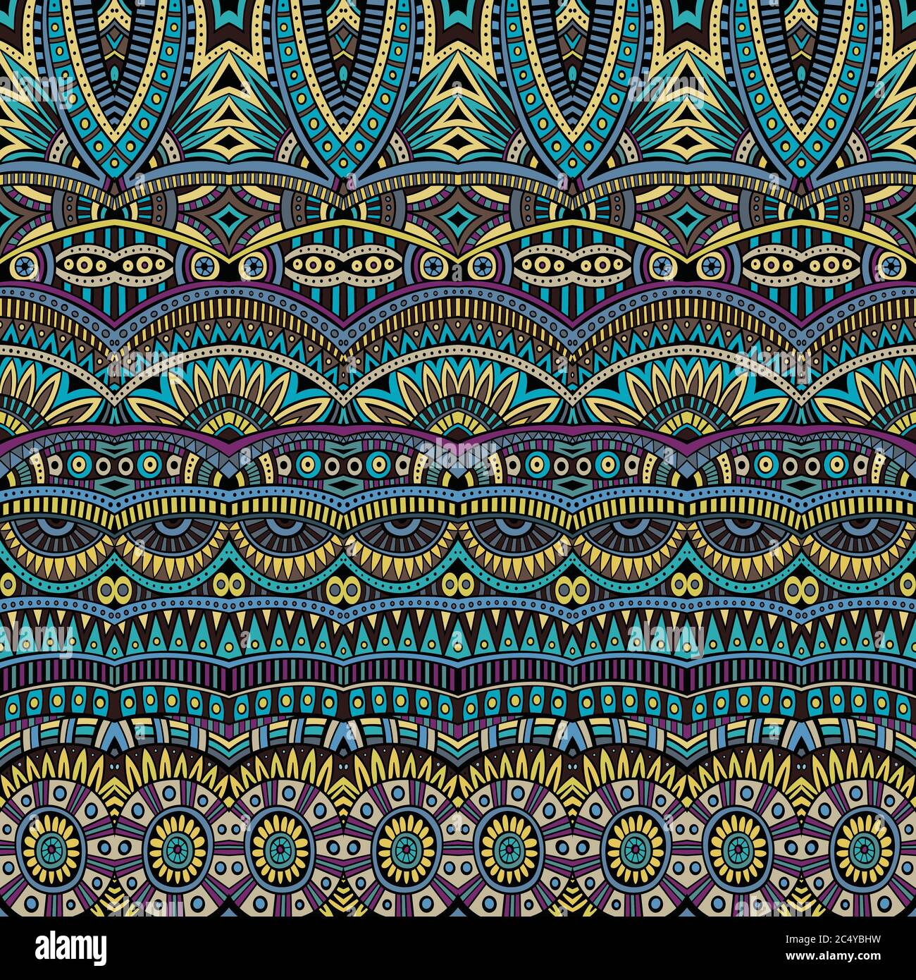 Abstract vector tribal ethnic background pattern Stock Vector Image ...